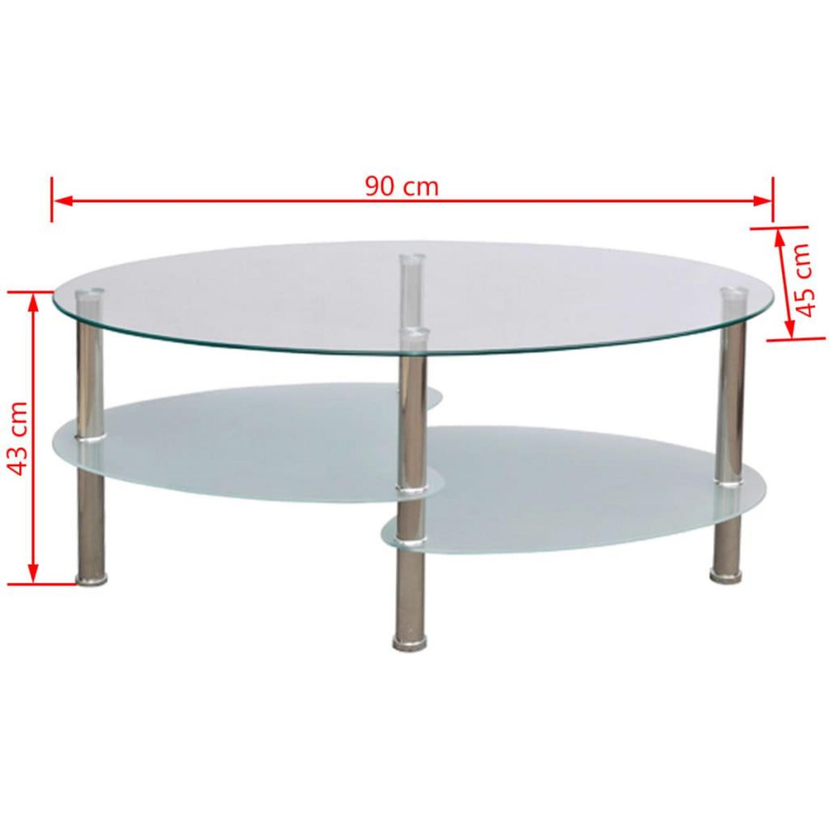 VIDAXL Table basse avec design exclusif Blanc