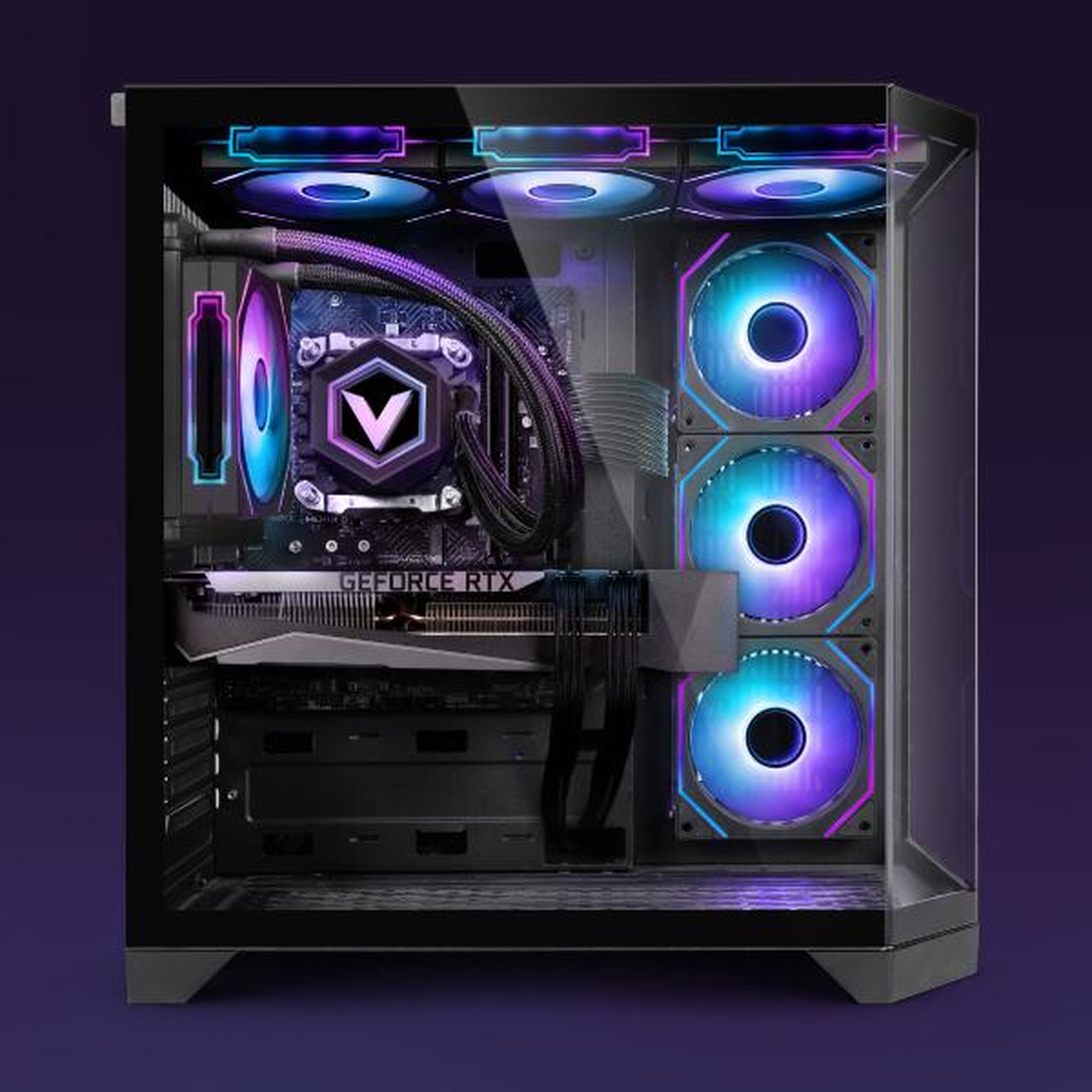 Voir la diapositive 2 : VIBOX PC Gamer - Ryzen 7 9800X3D, RTX 5080, 32 Go RAM, 1 To NVMe, Windows 11, WiFi 6 + Bluetooth 5.4