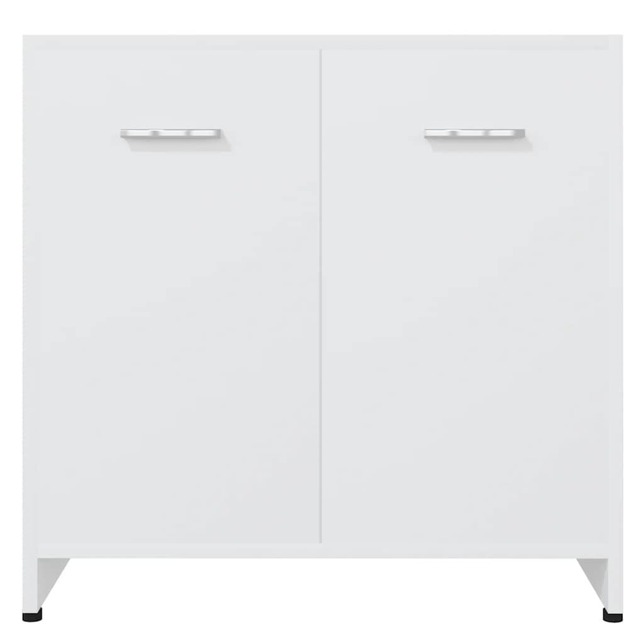 Voir la diapositive 5 : VIDAXL Armoire de salle de bain Blanc 60x33x61 cm Bois d'ingenierie