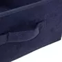  Boîte de Rangement Velours  Mix N Modul  31x31cm Bleu Marine