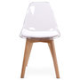Voir la diapositive 4 : Paris Prix Lot de 2 Chaises Scandinave  Flaubert  84cm Blanc