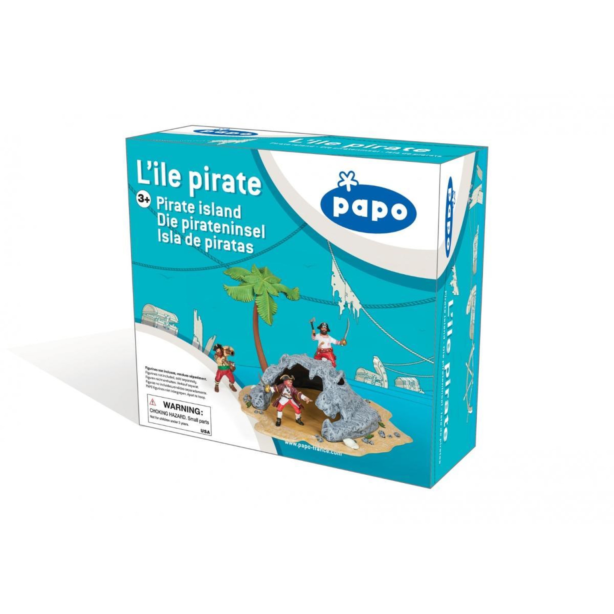 Voir la diapositive 2 : Papo 60252 - L'île pirate - Boite