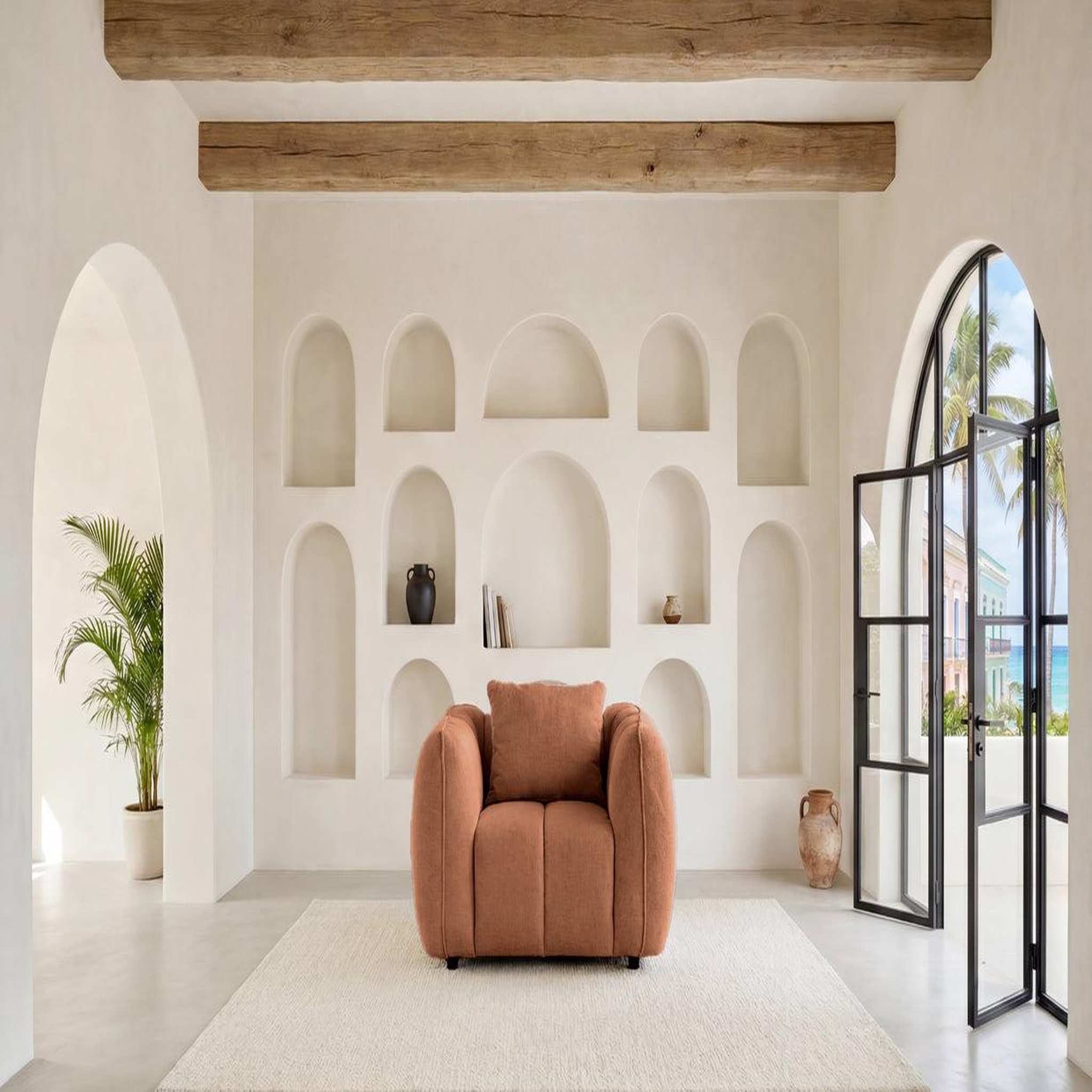 Voir la diapositive 3 : CASANOVA PARIS HAVANA - Fauteuil tissu lisse