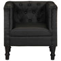 Voir la diapositive 2 : VIDAXL Fauteuil Noir Cuir veritable