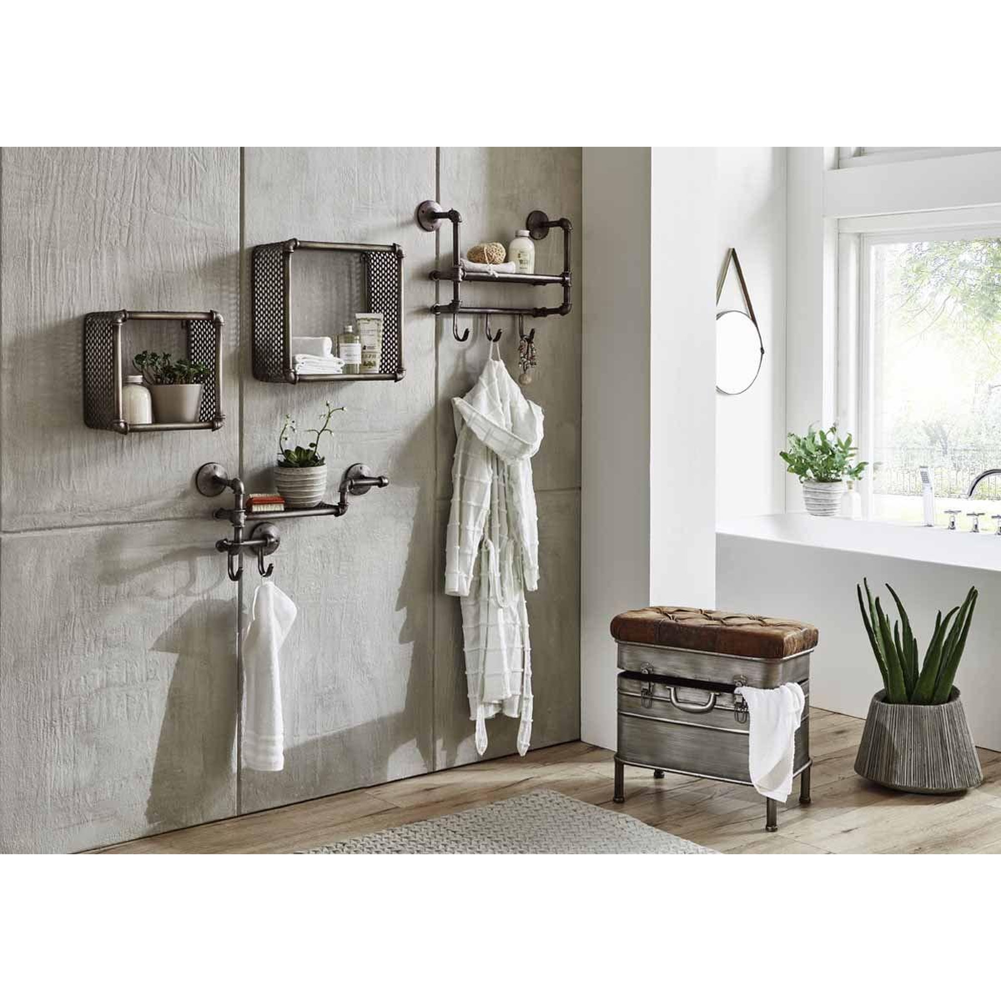Voir la diapositive 2 : Paris Prix Banc & coffre de rangement  cervin  51cm anthracite