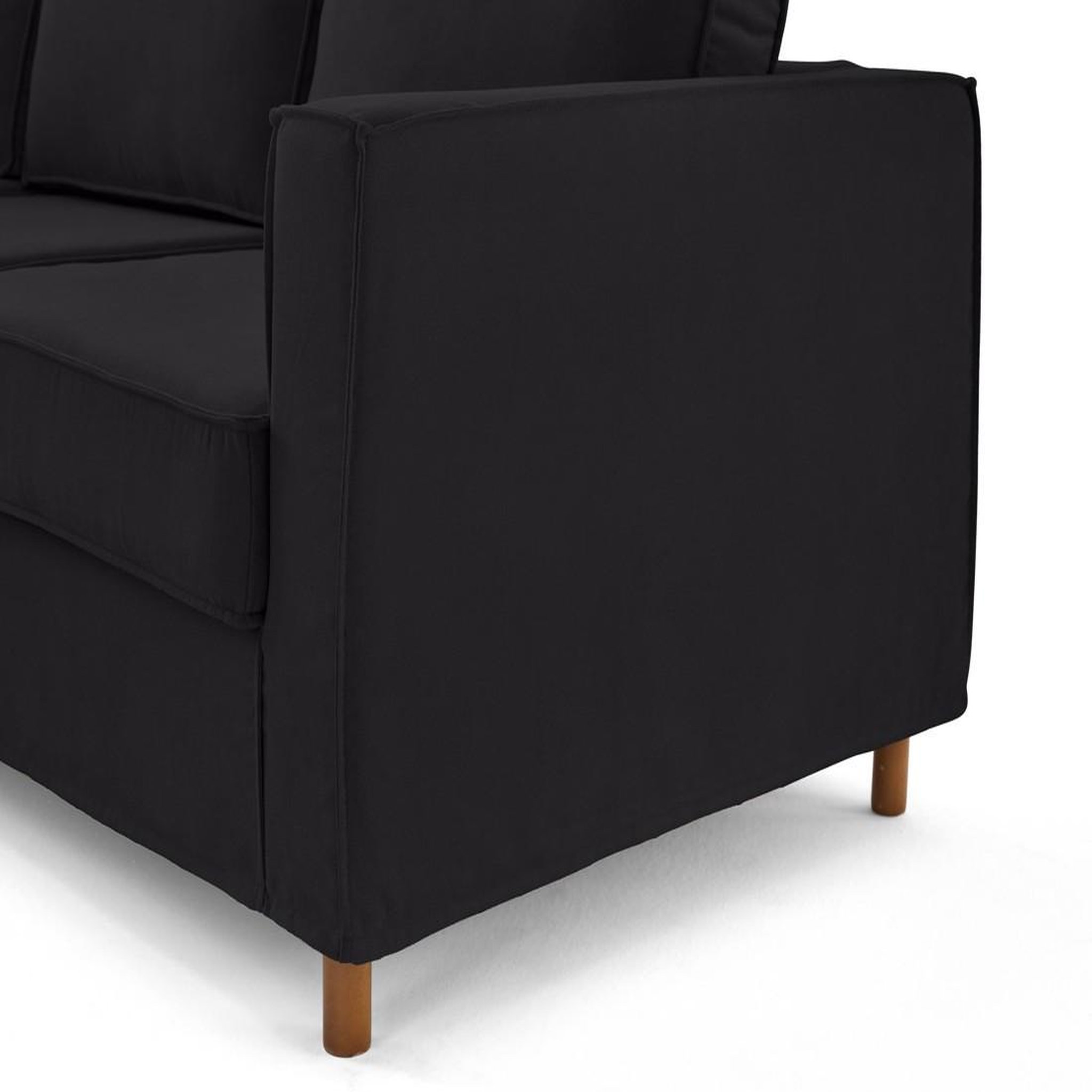 Voir la diapositive 6 : LISA DESIGN Jake - canapé déhoussable d'angle gauche 5 places en tissu