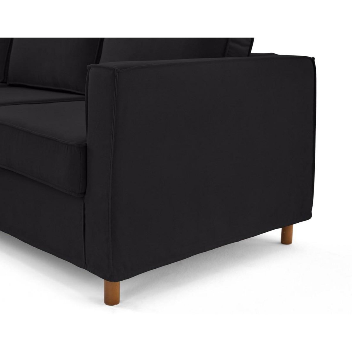 LISA DESIGN Jake - canapé déhoussable d'angle gauche 5 places en tissu