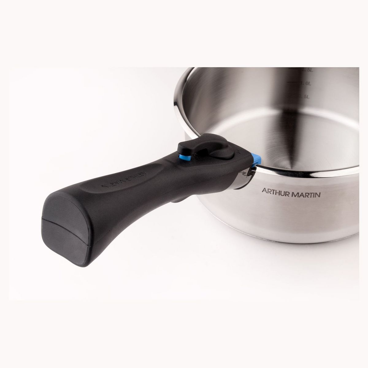 Arthur Martin Batterie de cuisine induction 10 pièces amovible inox