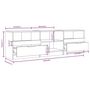 Voir la diapositive 6 : VIDAXL Meuble TV Gris beton 150x33,5x45 cm Bois d'ingenierie