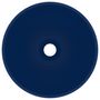 Voir la diapositive 3 : VIDAXL Lavabo rond de luxe de salle Bleu fonce mat 32,5x14cm Ceramique