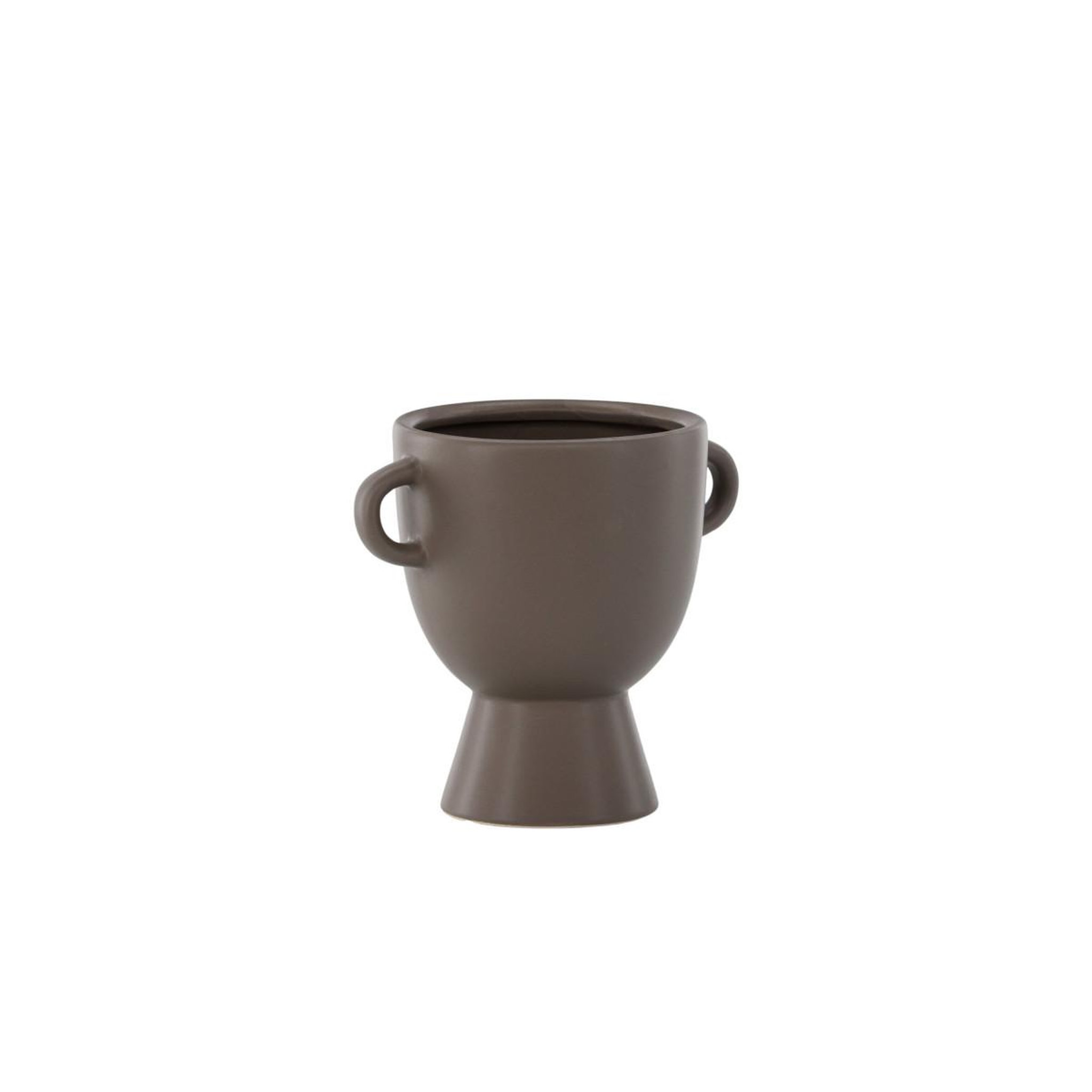 Voir la diapositive 2 : Paris Prix Pot Design en Céramique  Cent  18cm Marron