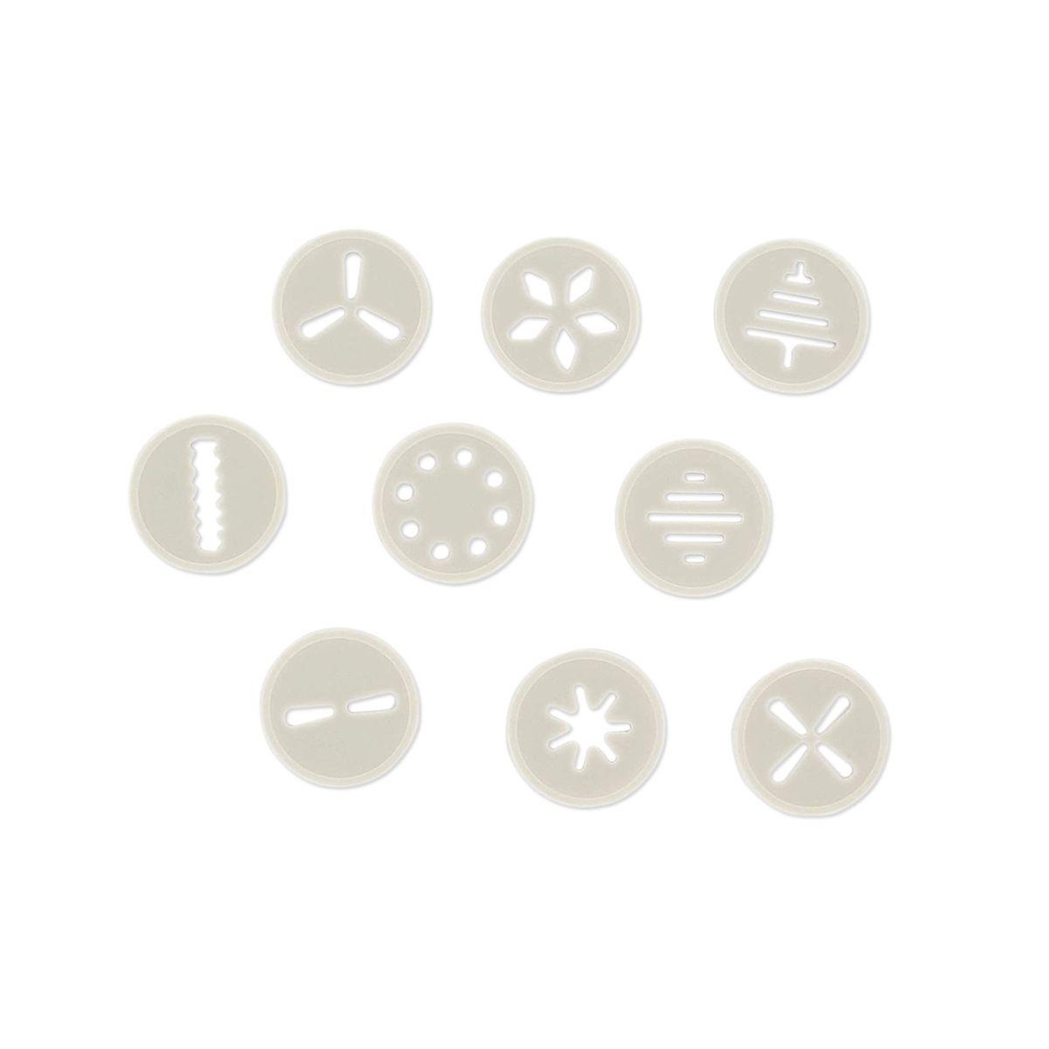 Voir la diapositive 6 : ZENKER Presse-biscuit et 6 embouts et 10 disques de motifs zenker smart pastry