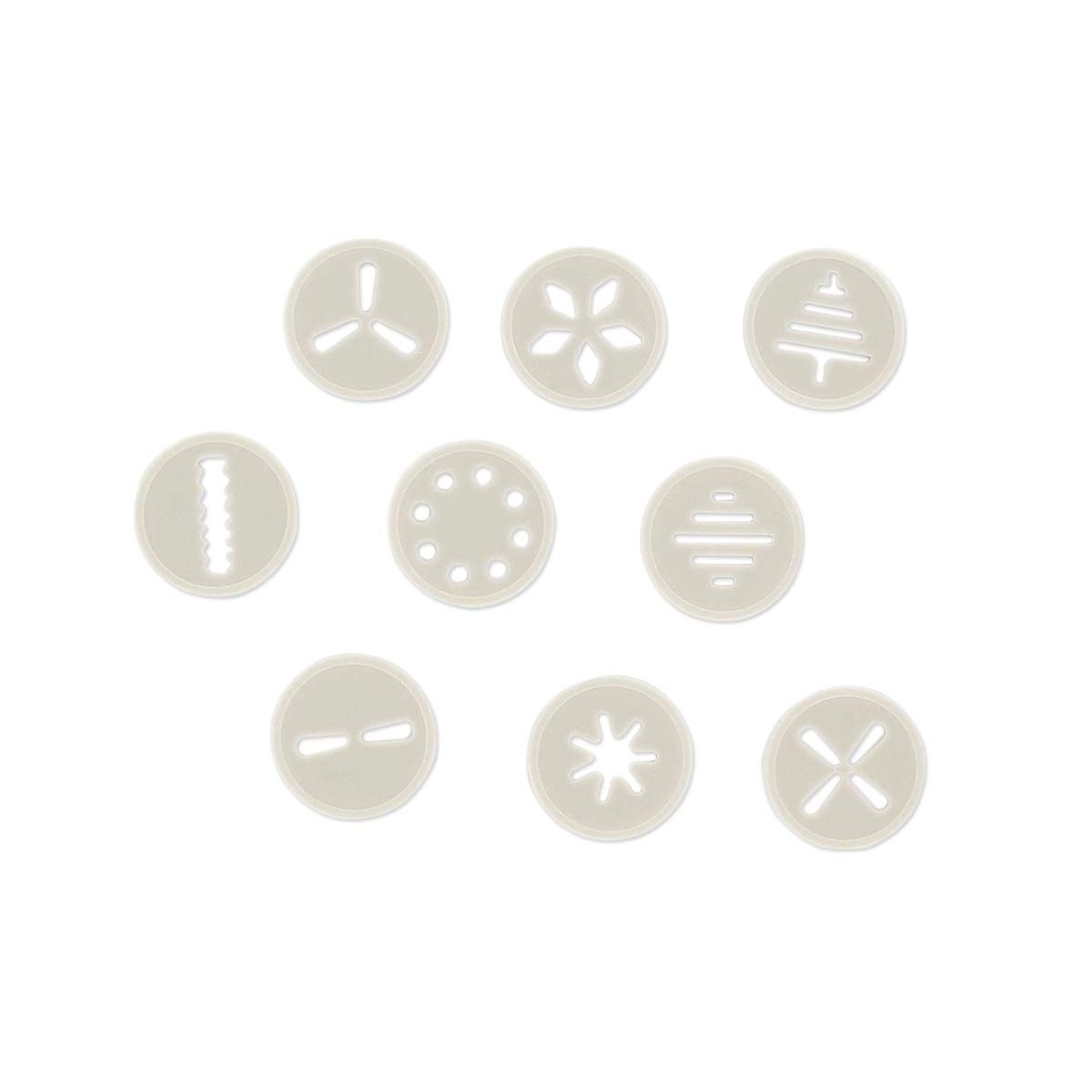 ZENKER Presse-biscuit et 6 embouts et 10 disques de motifs Zenker Smart Pastry