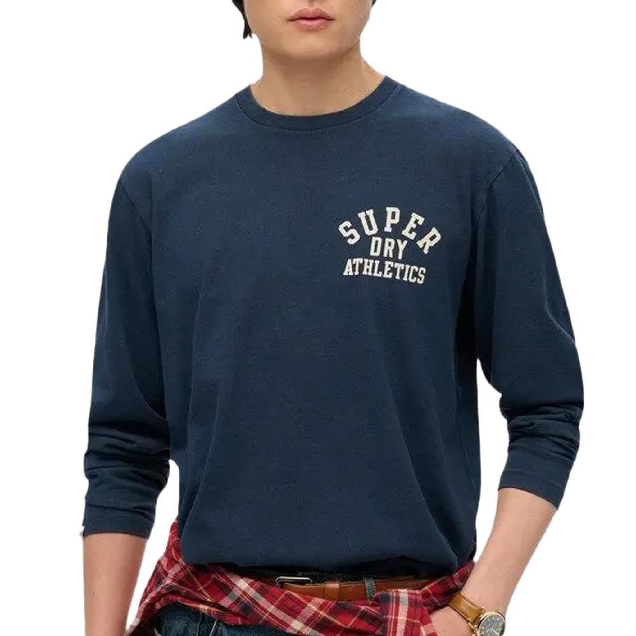Voir la diapositive 1 : SUPERDRY Pull Marine Homme Superdry Athletic