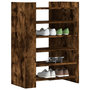 Voir la diapositive 3 : VIDAXL Armoire a chaussures chene fume 74,5x37,5x100 cm