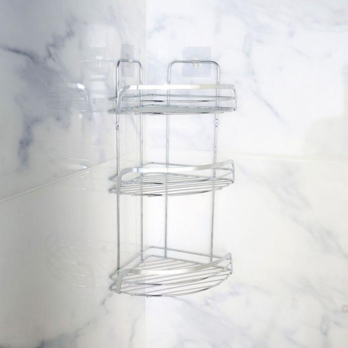 Paris Prix Serviteur de Douche Angle  Filaire Premium  49cm Chrome