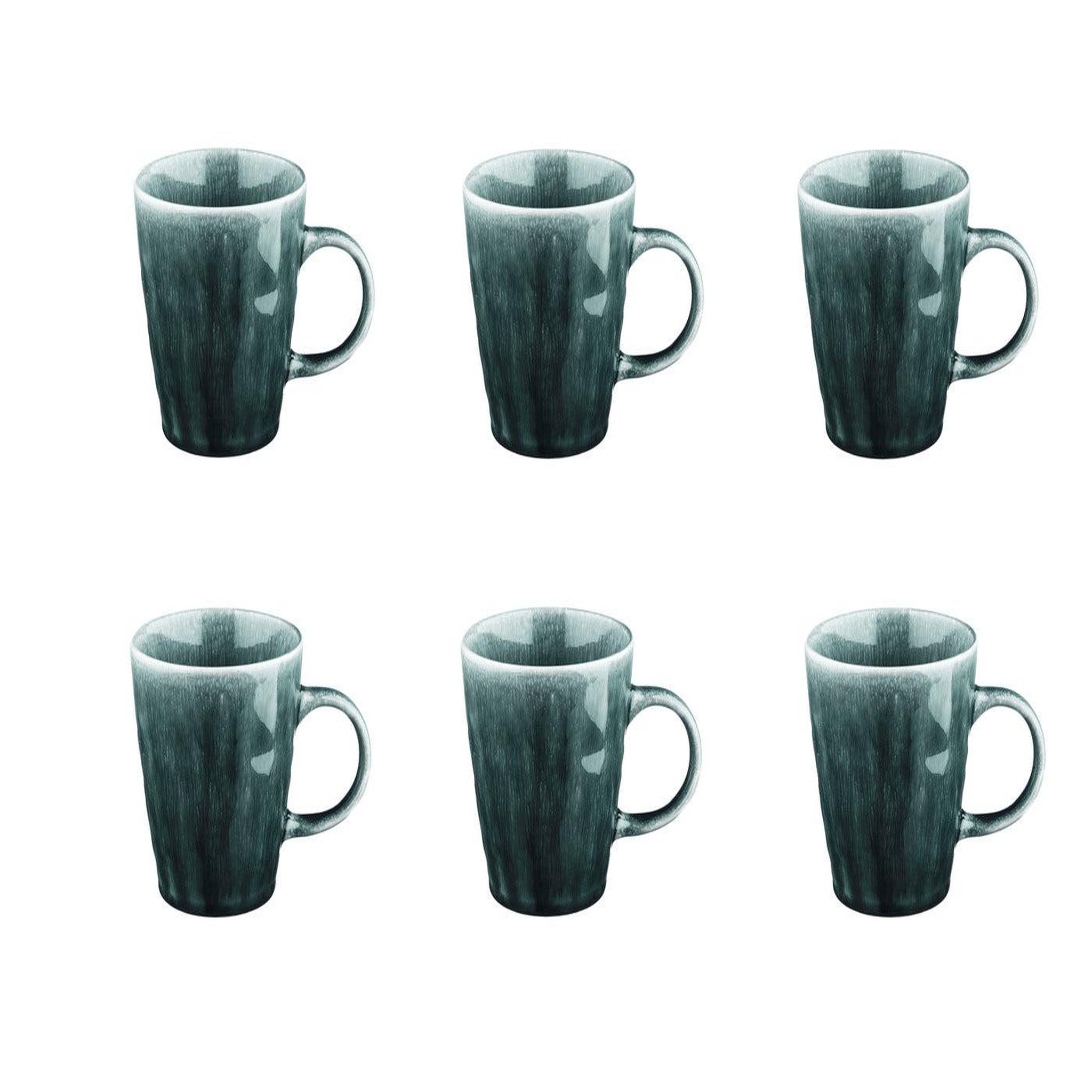 Voir la diapositive 1 : BJORN Mug moon 40cl - 6 pièces - pétrole