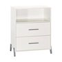 Voir la diapositive 2 : BABY PRICE Commode 2 Tiroirs et 1 Niche - JOY GRIS