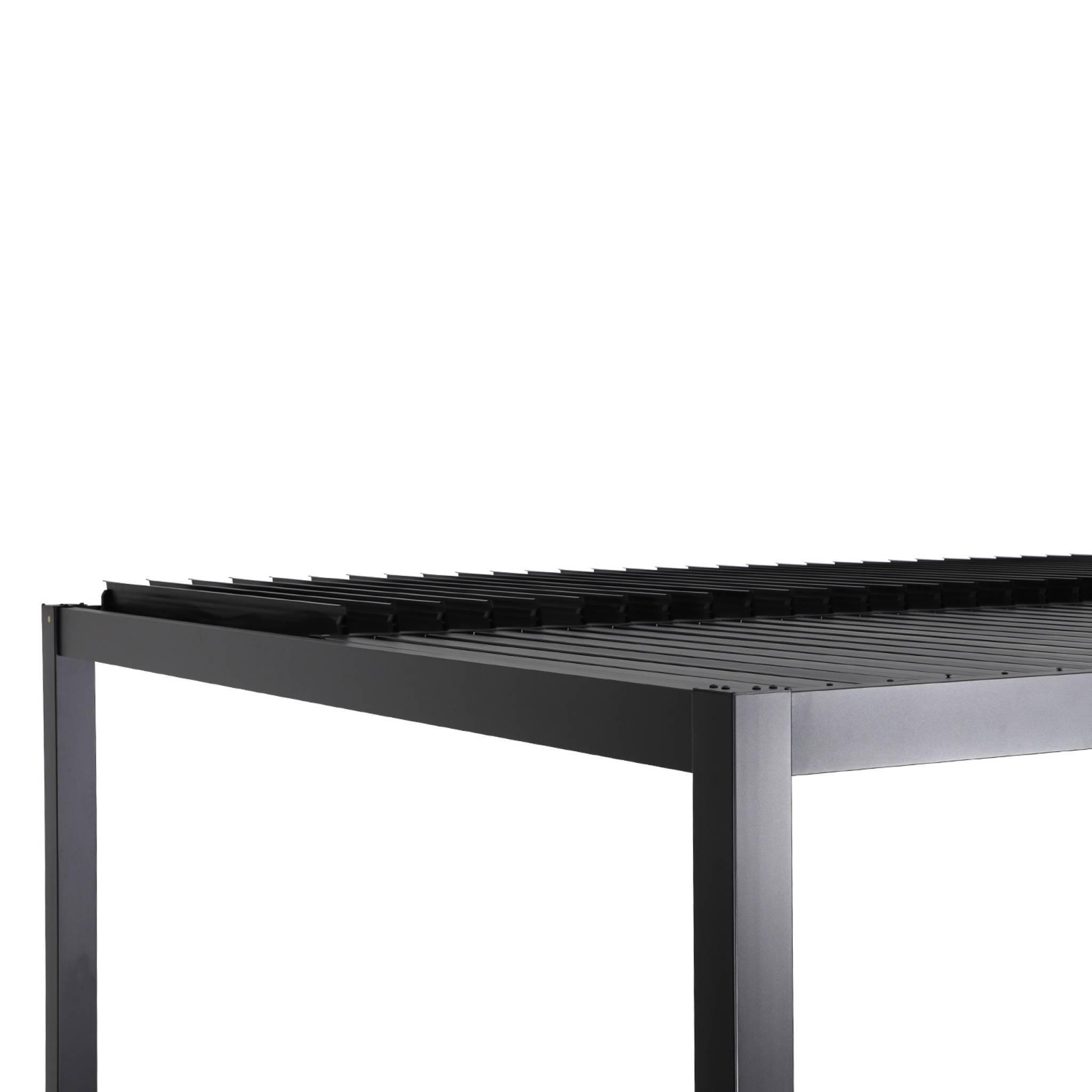 Voir la diapositive 6 : SWEEEK Pergola bioclimatique aluminium et acier lames orientables 3x3m Palace