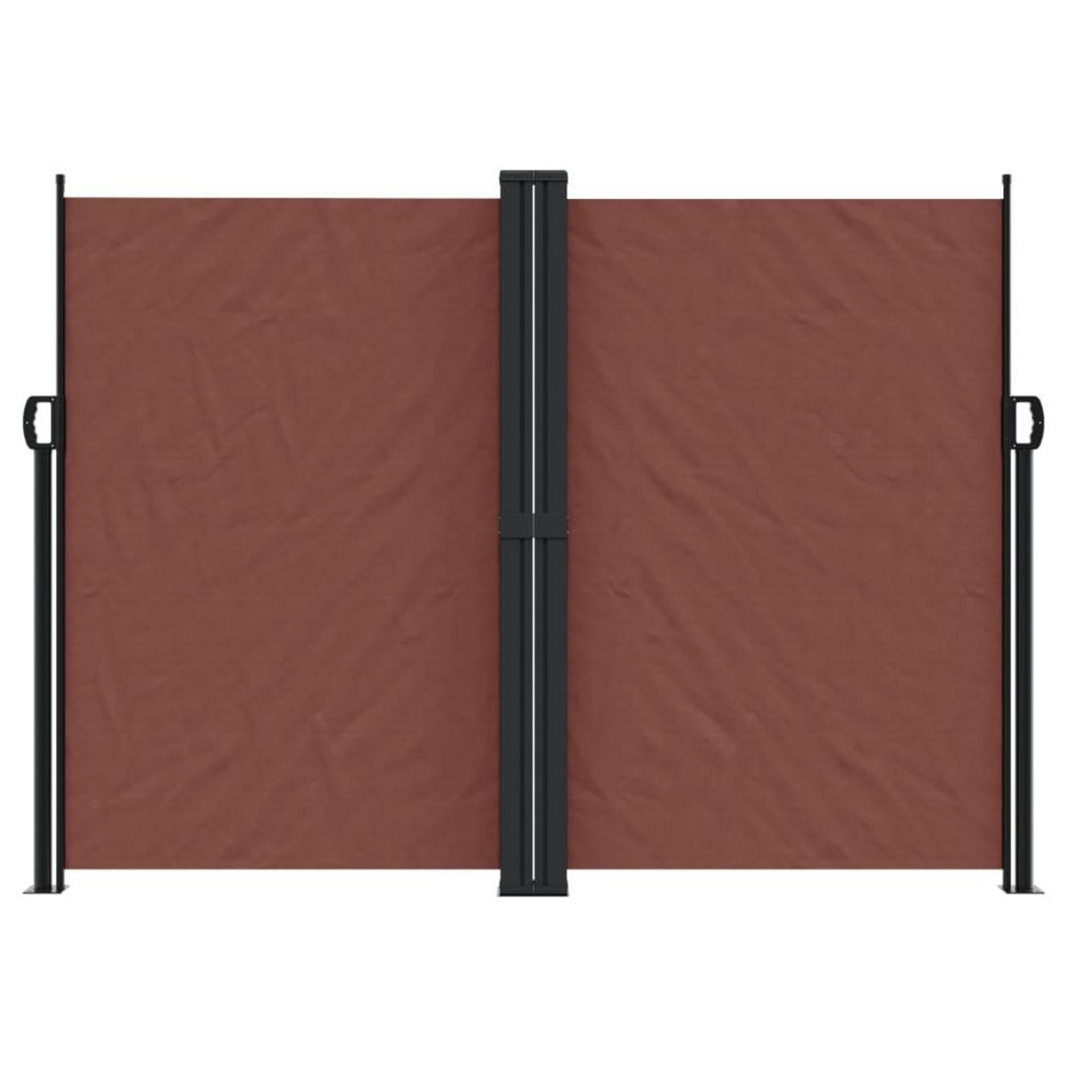 VIDAXL Auvent lateral retractable marron 180x600 cm