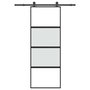 Voir la diapositive 1 : VIDAXL Porte coulissante kit de quincaillerie trempe verre aluminium