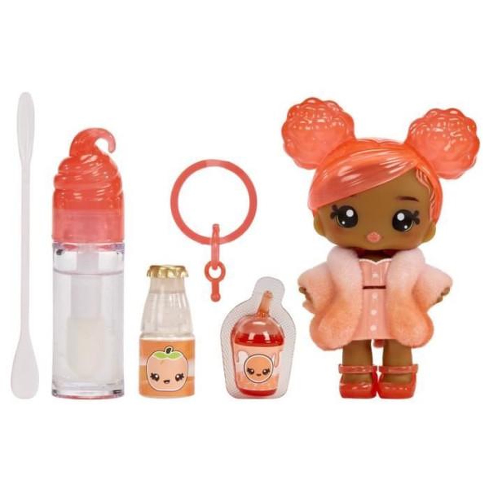 Voir la diapositive 3 : L.O.L. SURPRISE! Yummiland - 1 poupée 10 cm et un gloss pailleté a créer - Piper - Goût Peche - Des 4ans