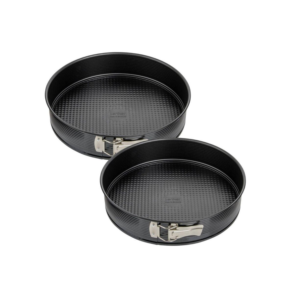 ZENKER Ensemble de 2 Moules à manqué à charnière 24 cm Zenker Black Metallic