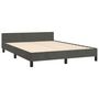 Voir la diapositive 4 : VIDAXL Cadre de lit sans matelas gris fonce 140x190 cm velours