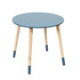 Voir la diapositive 2 : Paris Prix Lot de 2 Tables Gigognes  Relief Bicolore  48cm Bleu & Jaune