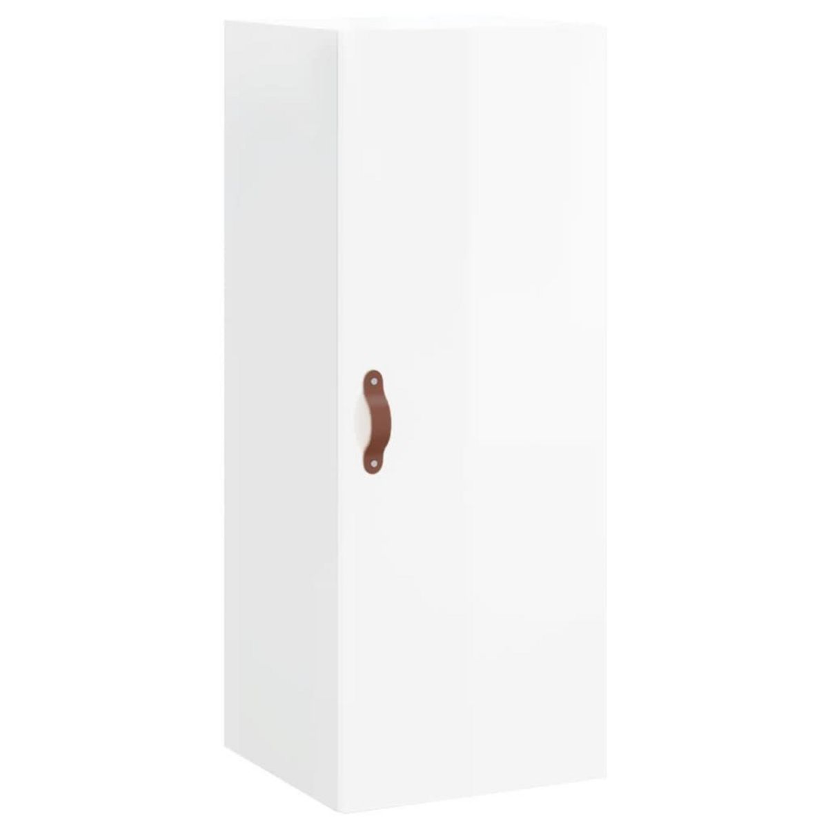 VIDAXL Buffet haut Blanc brillant 34,5x34x180 cm Bois d'ingenierie