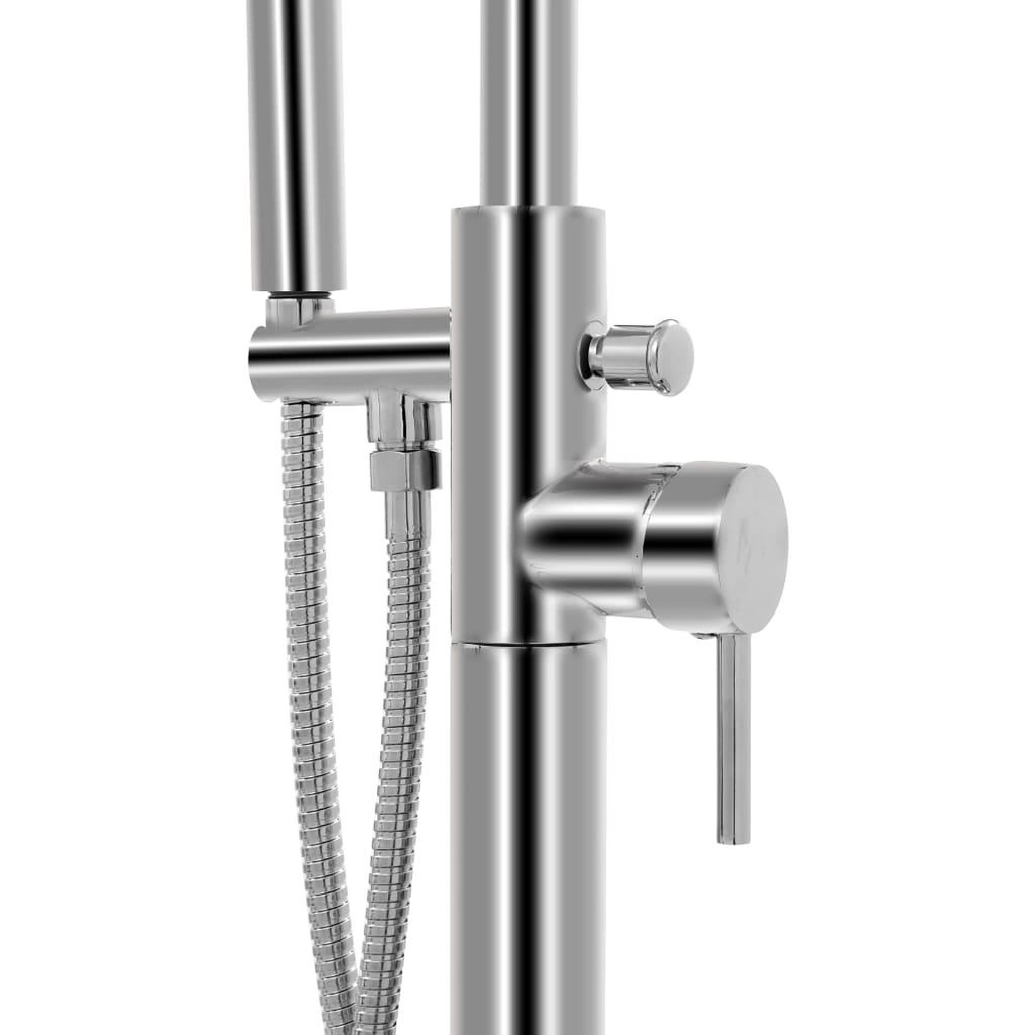 Voir la diapositive 4 : VIDAXL Robinet de baignoire sur pied acier inoxydable 118,5 cm