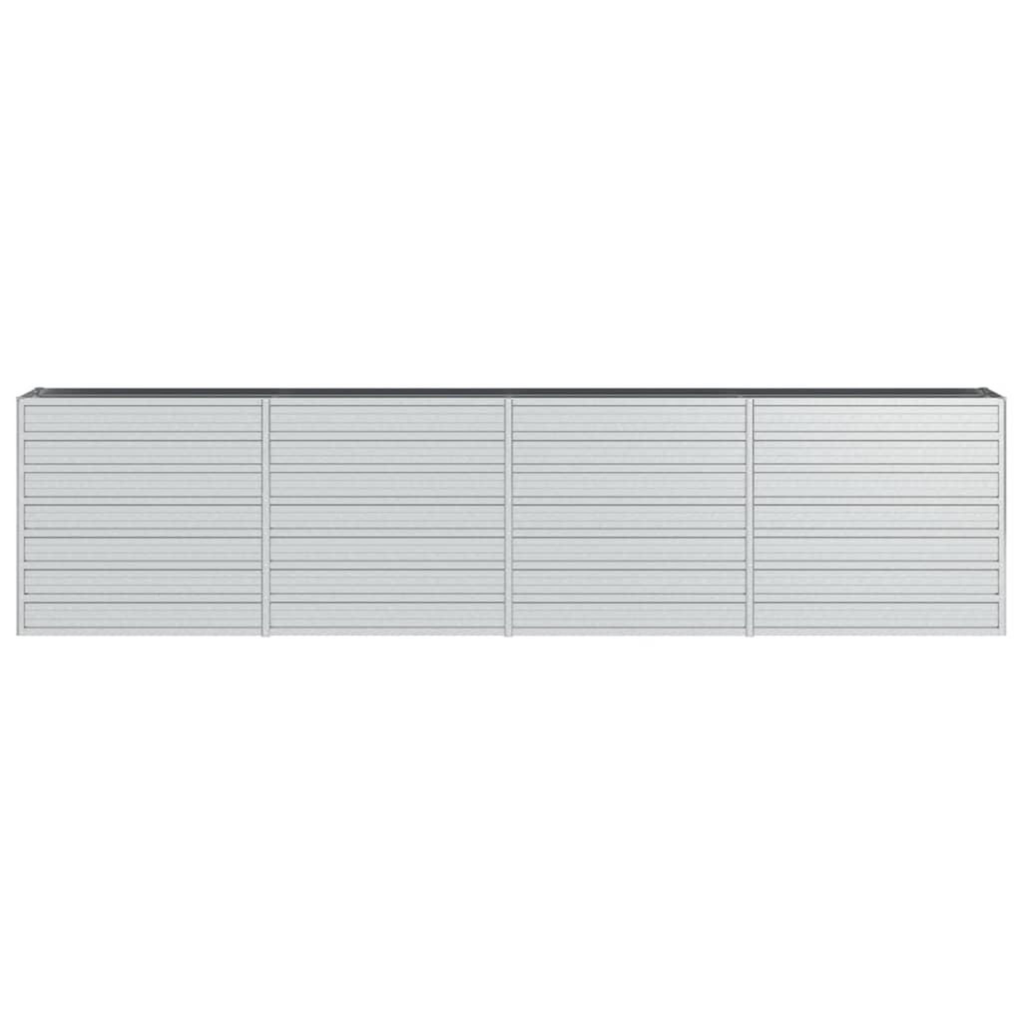 Voir la diapositive 4 : VIDAXL Lit sureleve de jardin 320x40x77 cm Acier galvanise Argente
