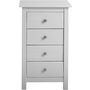Voir la diapositive 2 : VS VENTA-STOCK Chiffonnier Nuit 4 tiroirs Berna dans les tiroirs Blanc, 46 cm Longueur