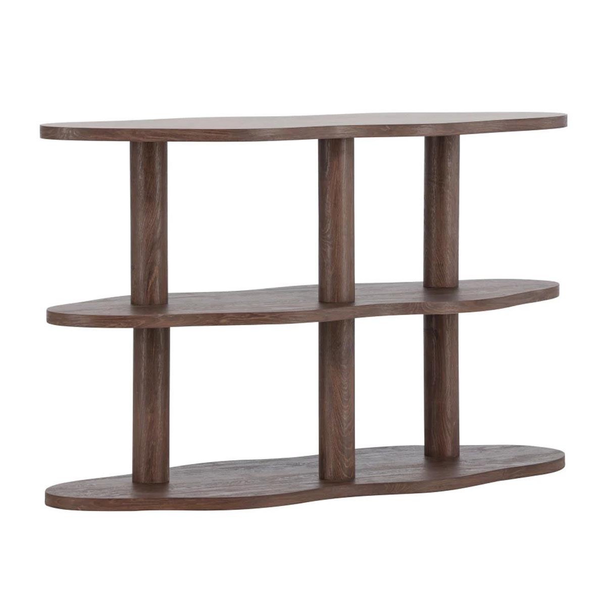 Paris Prix Étagère Ondulée 3 Niveaux  Moln  120cm Marron