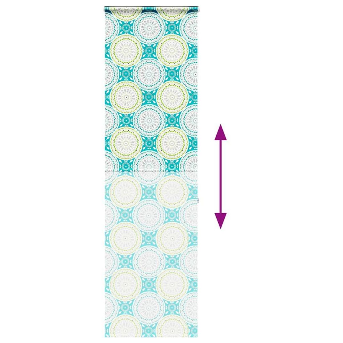 VIDAXL Store enrouleur de douche avec cassette largeur du tissu 76 cm