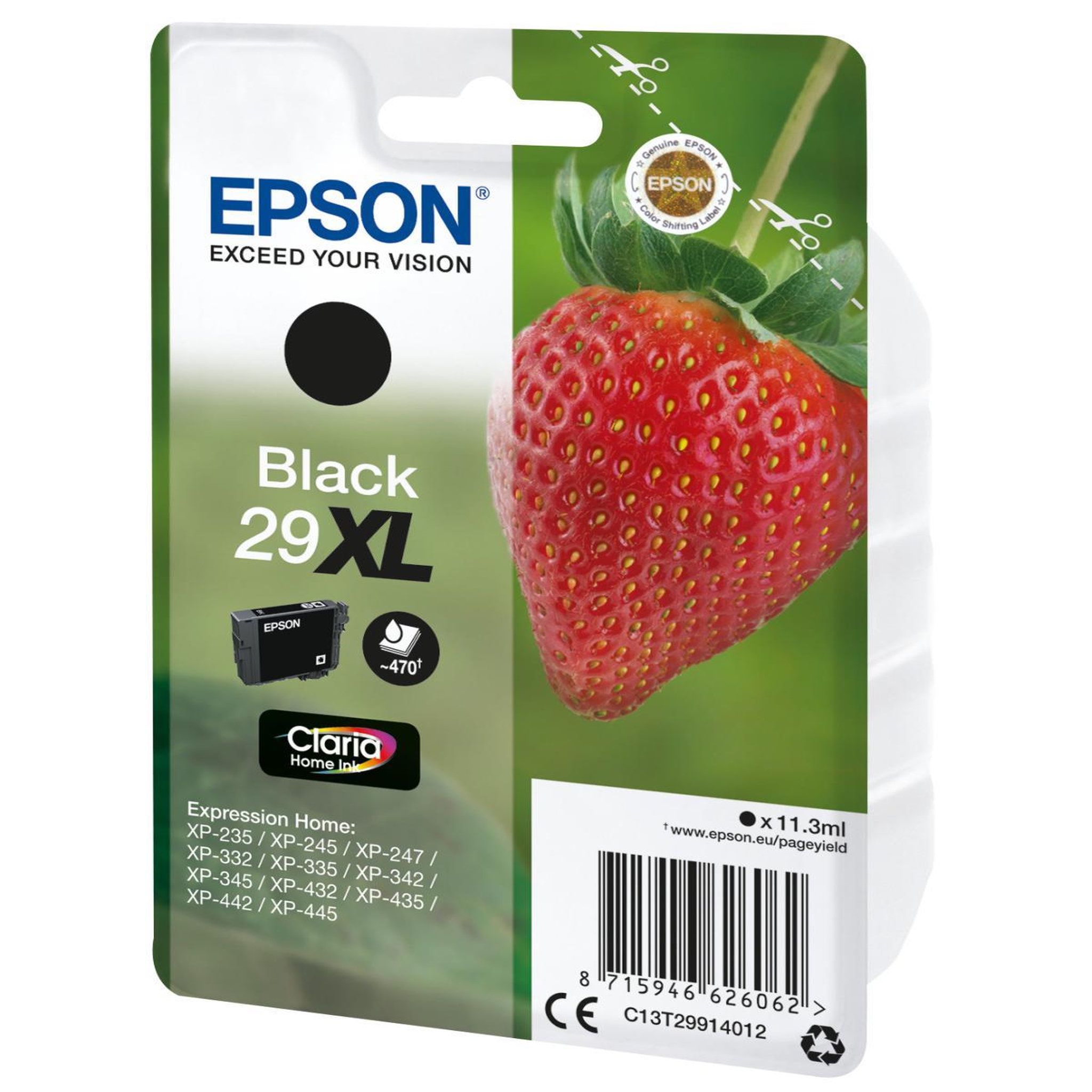 Voir la diapositive 3 : Epson EPSON Cartouche T2991 - Fraise - Noir XL