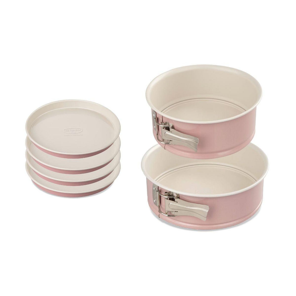 DR.OETKER Set de 2 moules à manqué 18 et 20 cm et moules pour layer cake Dr. Oetker Rétro