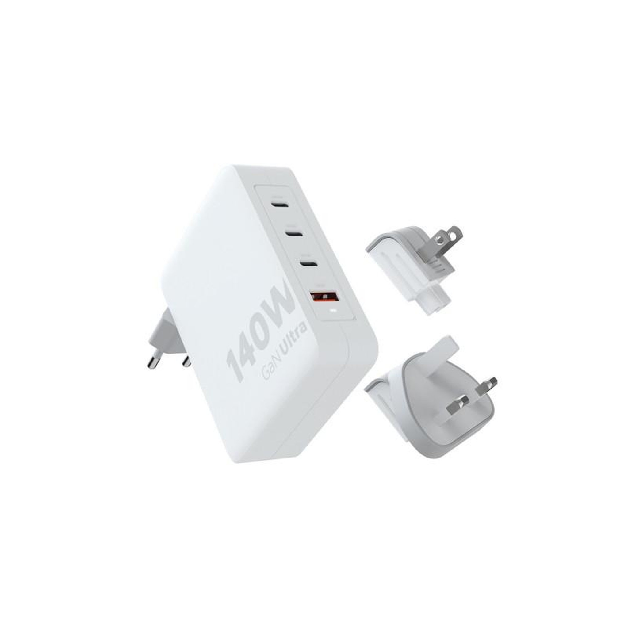 XTORM Chargeur et câble d alimentation PC Xtorm Chargeur secteur 140W GaN Ultra avec adaptateurs voyage + cable USB C PD 240W 2M