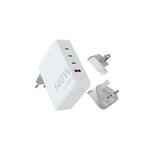 XTORM Chargeur et câble d alimentation PC Xtorm Chargeur secteur 140W GaN Ultra avec adaptateurs voyage + cable USB C PD 240W 2M