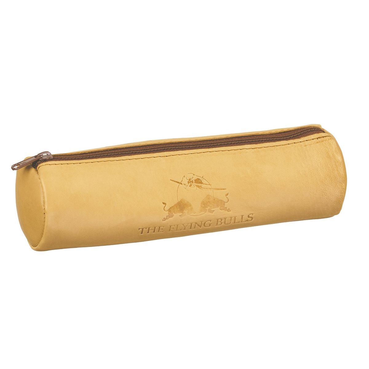 Trousse ronde cuir naturel RED BULL