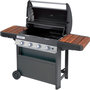 Voir la diapositive 2 : CAMPINGAZ Barbecue gaz 4 Series WLD, 4 brûleurs, sur chariot, surface de cuisson 78 x 45 cm
