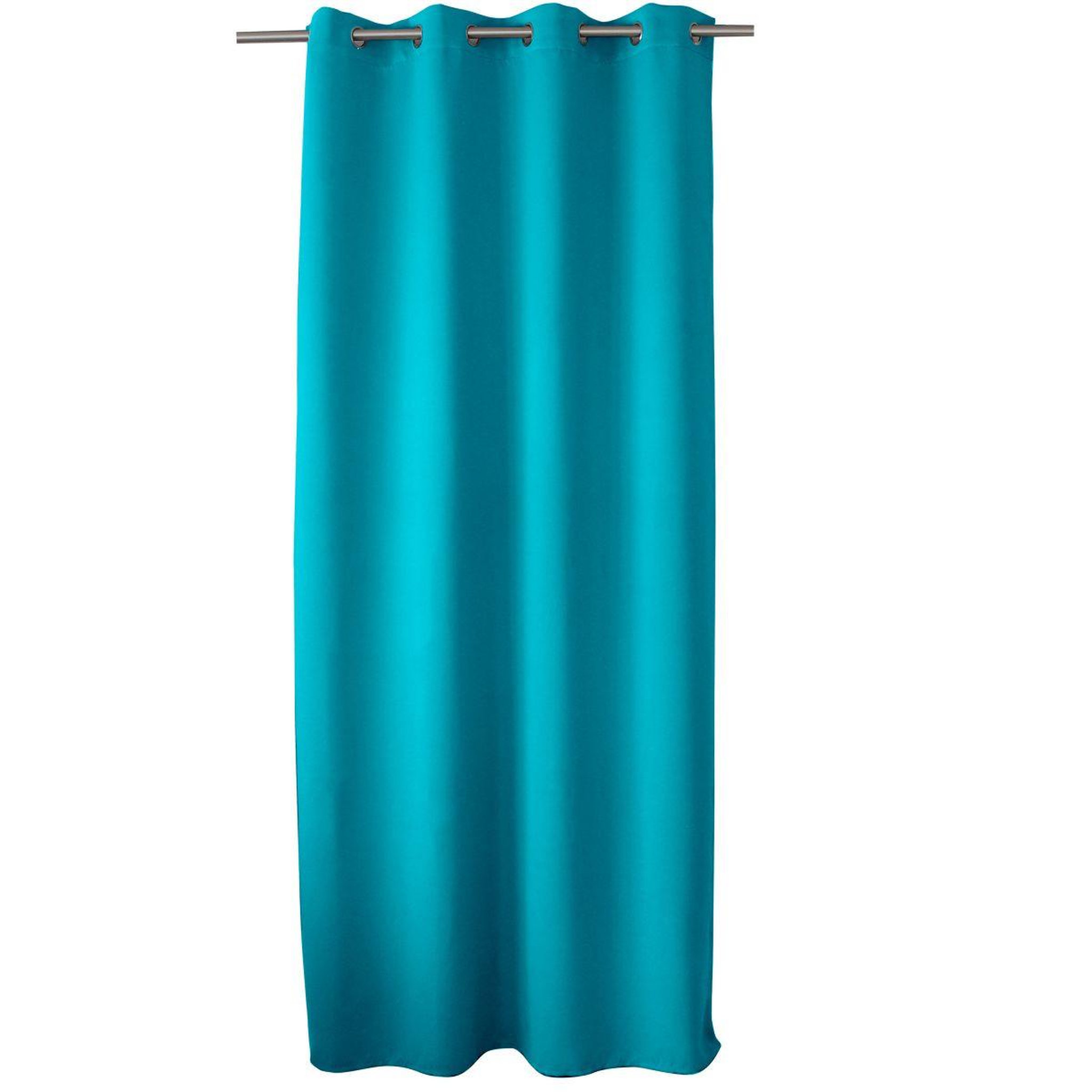 Voir la diapositive 3 : ENJOY HOME Rideau occultant à œillets  reglisse  140x240cm turquoise