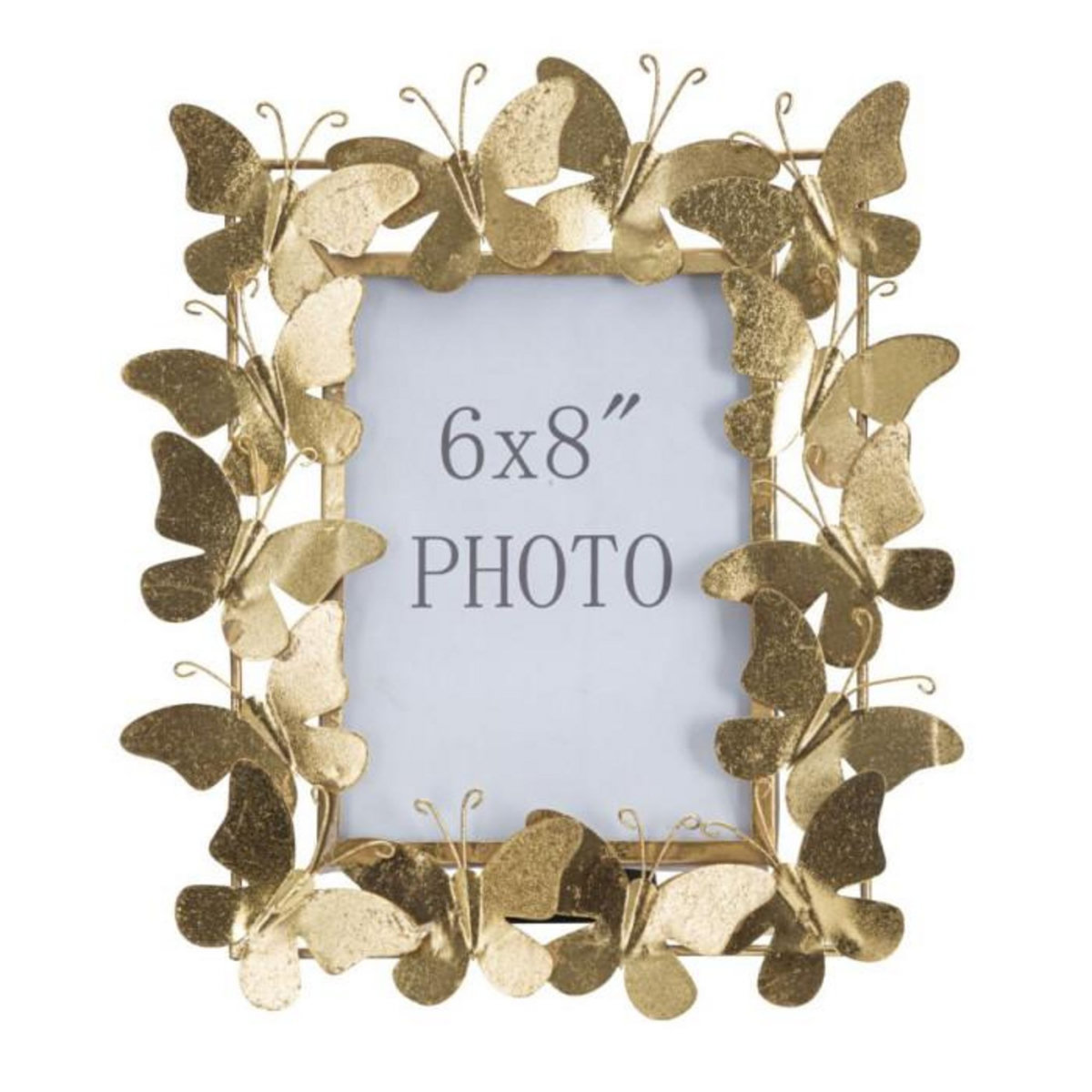 Paris Prix Cadre Photo Déco en Métal  Papillons  15x20cm Or