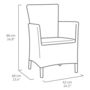 Voir la diapositive 6 : Keter Ensemble balcon résine iowa - anthracite - 12-139890