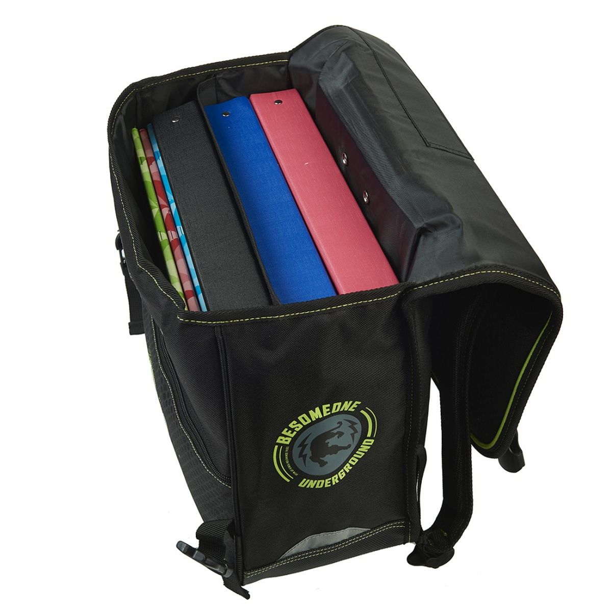 BESOMEONE Cartable à roulettes CE1/CE2 noir