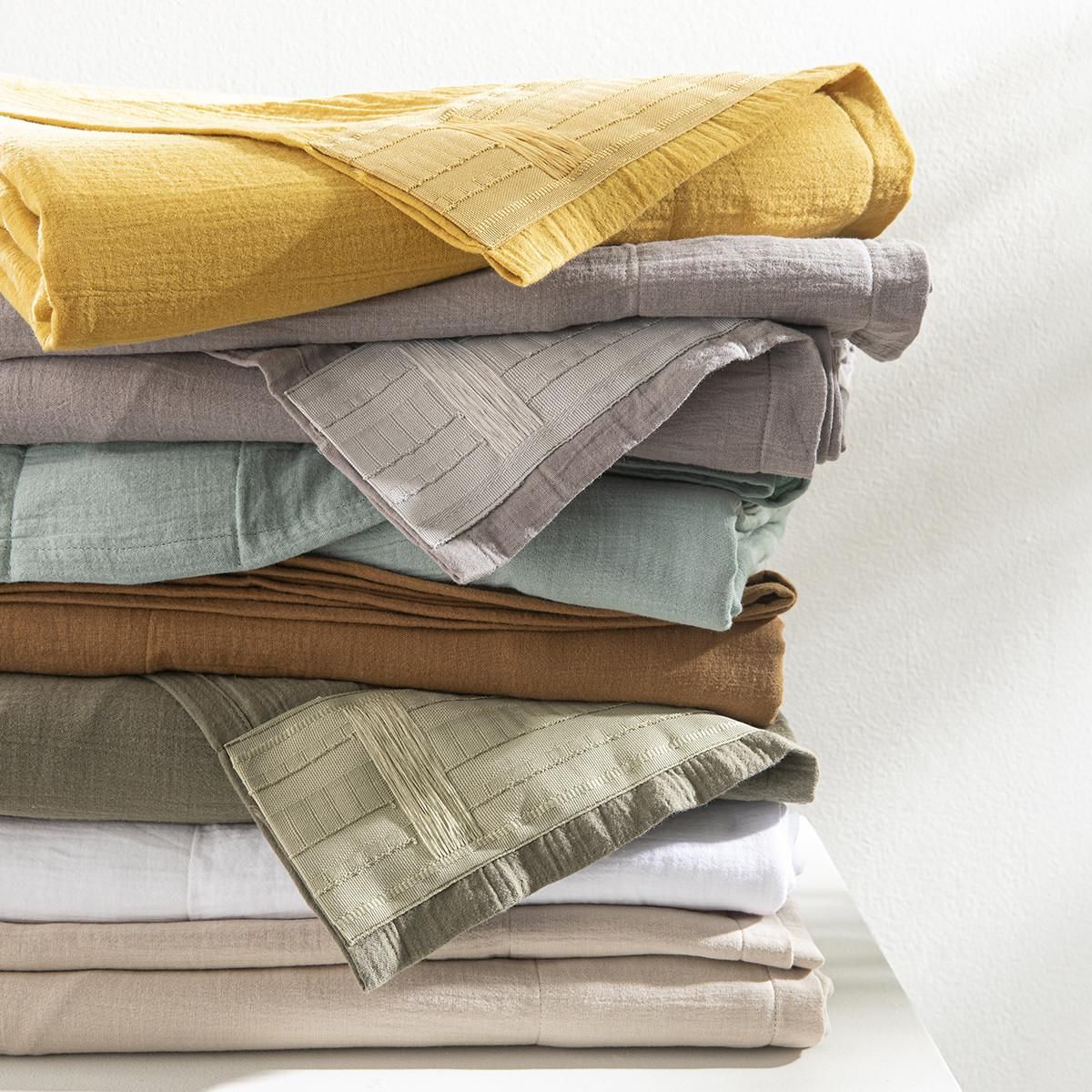 FUTURE HOME Rideau uni en gaze de coton pattes cachées à l'unité 140x300cm