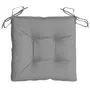 VIDAXL Coussins de chaise 6 pcs gris 40x40x7 cm tissu oxford