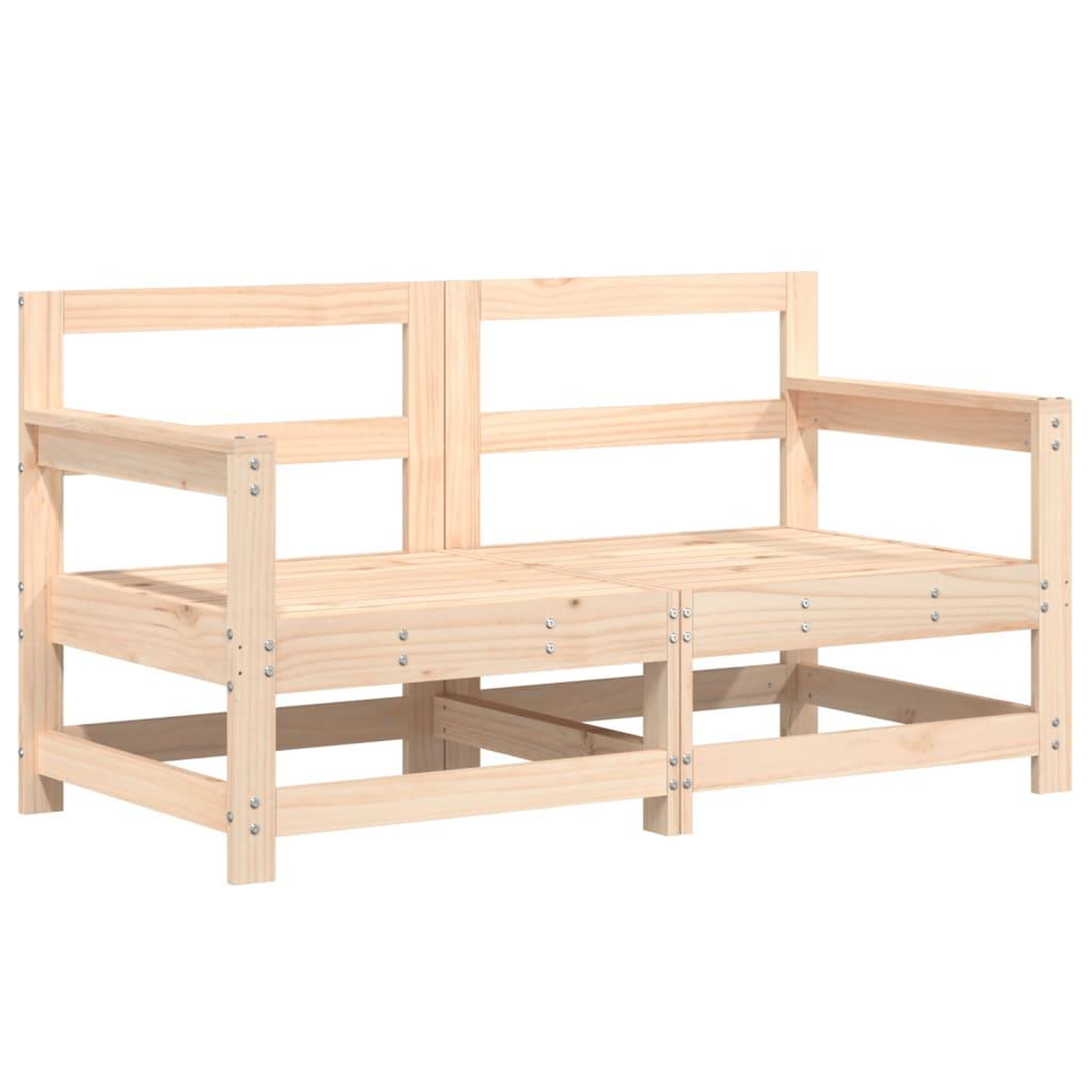 Voir la diapositive 4 : VIDAXL Salon de jardin 6 pcs Bois de pin massif
