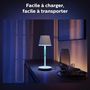 Voir la diapositive 5 : PHILIPS HUE Philips White and Color Ambiance, lampe a poser portable Hue Belle, compatible Bluetooth, blanche