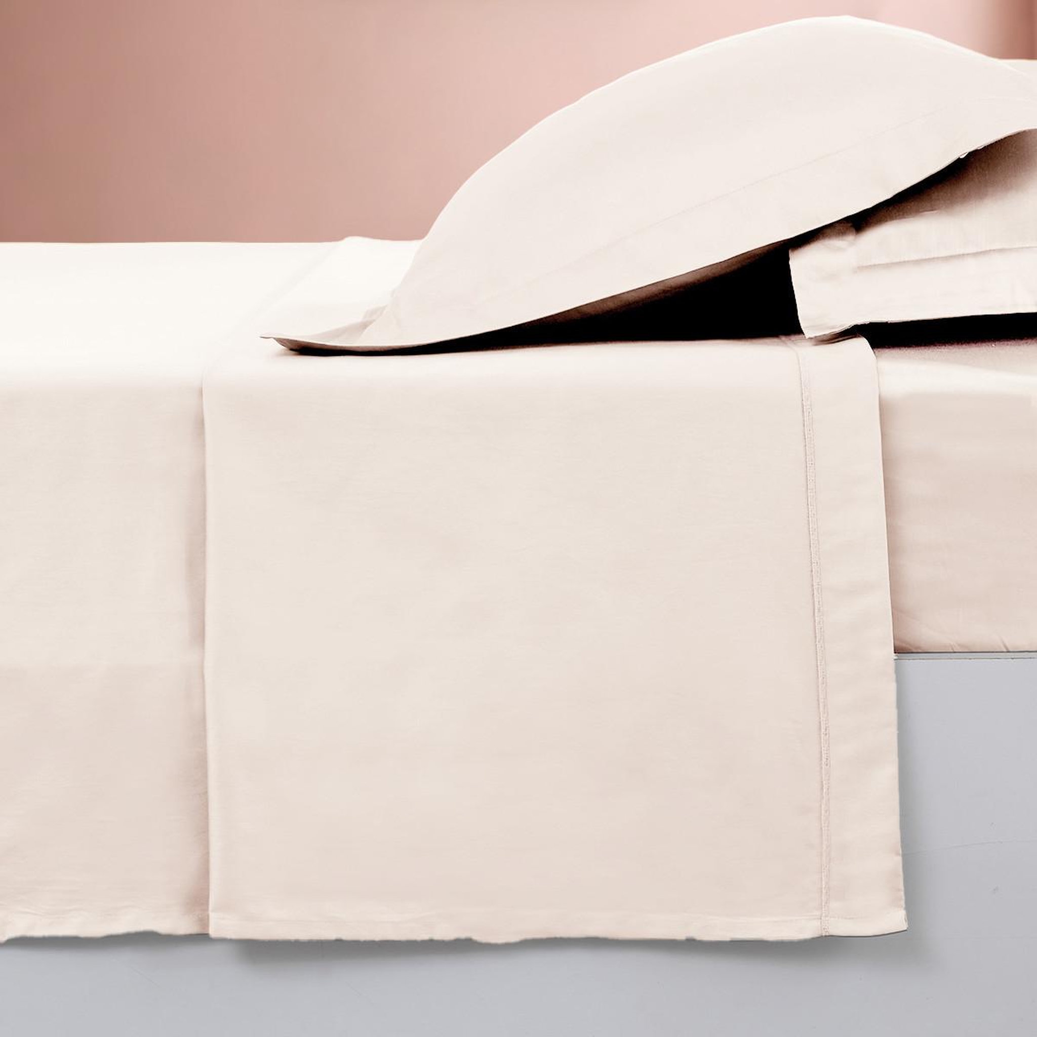 Voir la diapositive 3 : Sensei Maison Drap plat en percale de coton SOFT PERCALE